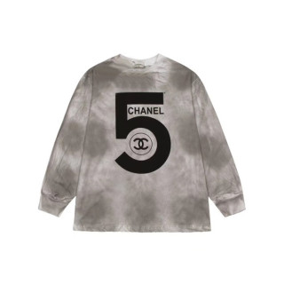 샤넬 남성 캐쥬얼 그레이 맨투맨 - Chanel Unisex Gray Tshirts - ch567x