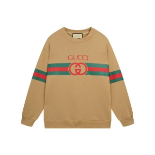 구찌 남성 베이직 카멜 맨투맨 - Gucci Mens Camel Tshirts - gu1088x
