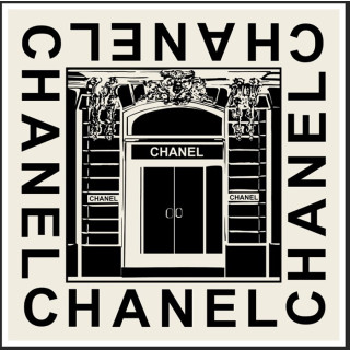 샤넬 여성 화이트 머플러 - Chanel Womens White Muffler - ch570x
