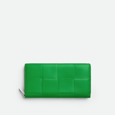 보테가베네타 남성 그린 지퍼돌이 장지갑 - Bottega Veneta Mens Green Zippy Wallets - bv211x