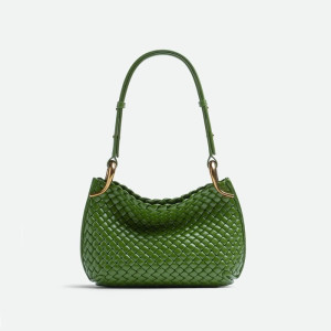 보테가베네타 여성 그린 숄더백 - Bottega Veneta Womens Green Shoulder Bag - bv220x