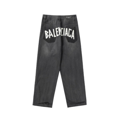 발렌시아가 남성 블랙 청바지 - Balenciaga Mens Black Jeans - ba812x