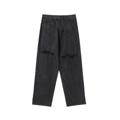 발렌시아가 남성 블랙 청바지 - Balenciaga Mens Black Jeans - ba815x
