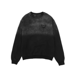 프라다 남성 크루넥 블랙 맨투맨 - Prada Mens Black Tshirts - pr842x