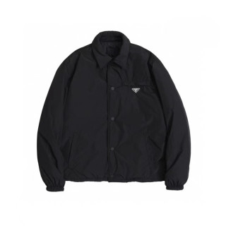 프라다 남성 모던 블랙 다운 자켓 - Prada Mens Black Down Jackets - pr844x