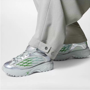 루이비통 남성 그린 스니커즈 - Louis vuitton Mens Green Sneakers - lv2043x