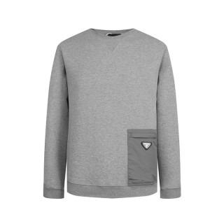 프라다 남성 크루넥 그레이 맨투맨 - Prada Mens Gray Tshirts - pr865x