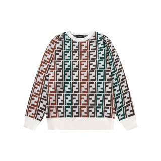 펜디 남성 그린 크루넥 스웨터 - Fendi Mens Green Sweaters - cl98x