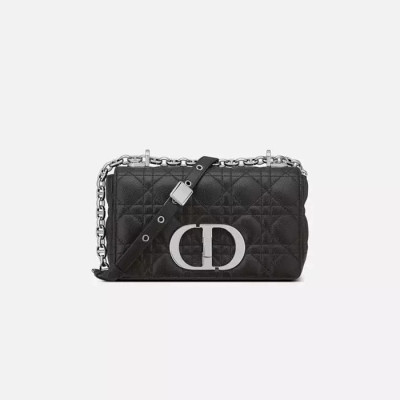 디올 여성 블랙 카로 백 - Dior Womens Mini Caro Bag - dib505x