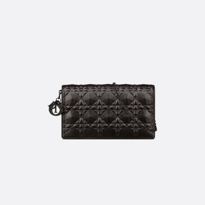 디올 여성 블랙 체인백 - Dior Womens Black Saddle Bag - dib546x