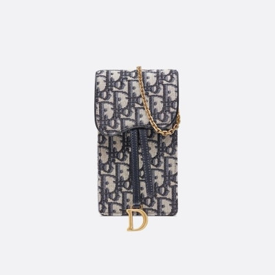 디올 여성 네이비 몽테뉴 폰백 - Dior Womens Navy Phone Bag - dib571x