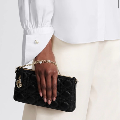 디올 여성 블랙 미스 백 - Dior Womens Black Miss Bag - dib572x