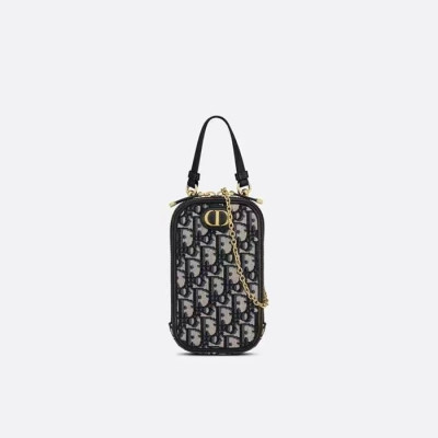 디올 여성 네이비 몽테뉴 폰백 - Dior Womens Navy Phone Bag - dib573x