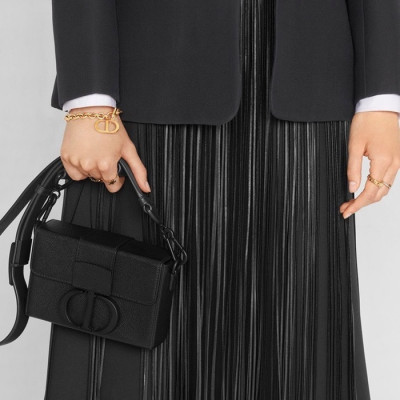 디올 여성 블랙 미니 복스 백 - Dior Womens Black Box Bag - dib607x