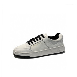 입생로랑 남/녀 화이트 스니커즈 - Saint Laurent Unisex White Sneakers - yss12x