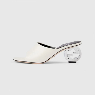 구찌 여성 화이트 샌들 - Gucci Womens White Sandals - gus20x