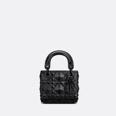 디올 여성 블랙 미니 레이디 백 - Dior Womens Black Lady Bag - dib785x