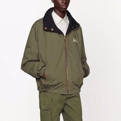 구찌 남성 카키 양면 자켓 - Gucci Mens Khaki Jackets - guc210x