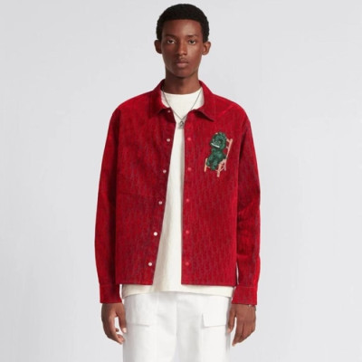 디올 남성 레드 자켓 - Dior Mens Red Jackets - dic281x