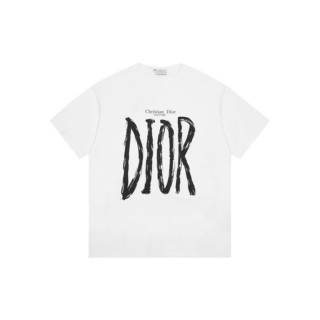 디올 남성 화이트 반팔티 - Dior Mens White Tshirts - dic287x