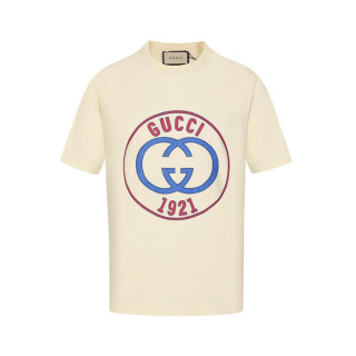 구찌 남성 아이보리 반팔티 - Gucci Mens Ivory Tshirts - guc316x