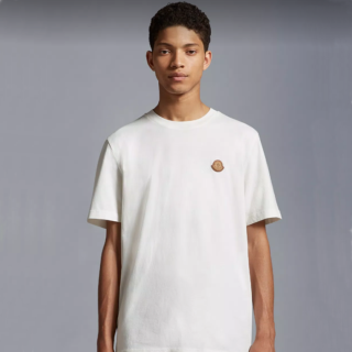 몽클레어 남성 화이트 티셔츠 - Moncler Mens White Tshirts - moc180x