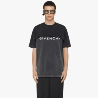 지방시 남성 블랙 반팔티 - Givenchy Mens Black Tshirts - gic294x