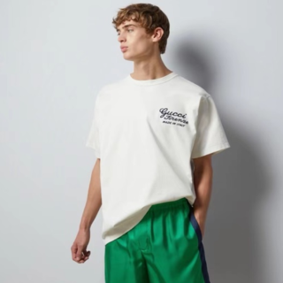 구찌 남성 화이트 티셔츠 - Gucci Mens White Tshirts - guc348x