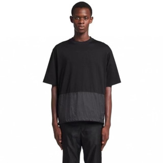 프라다 남성 블랙 반팔티 - Prada Mens Black Tshirts - prc349x