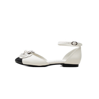 샤넬 여성 까멜리아 화이트 샌들 - Chanel Womens White Sandals - chs357x