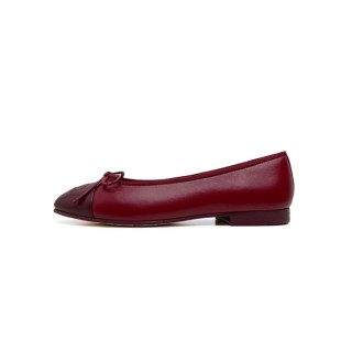 샤넬 여성 레드 발레리나 플랫 - Chanel Womens Red Flat Shoes - chs359x