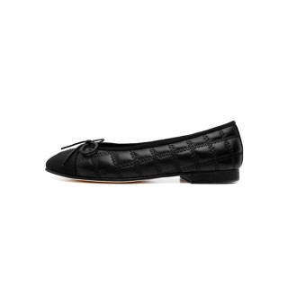 샤넬 여성 블랙 발레리나 플랫 - Chanel Womens Black Flat Shoes - chs360x