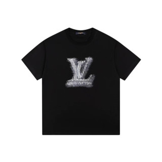루이비통 남성 블랙 티셔츠 - Louis vuitton Mens Black Tshirts - lvc354x