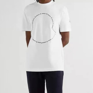 몽클레어 남성 화이트 티셔츠 - Moncler Mens White Tshirts - moc201x