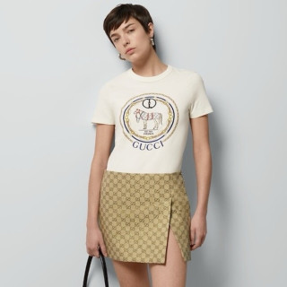 구찌 여성 아이보리 티셔츠 - Gucci Womens Ivory Tshirts - guc360x