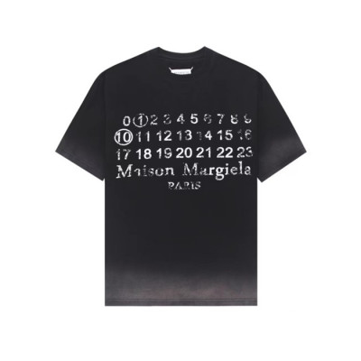 메종마르지엘라 남/녀 블랙 티셔츠 - Maison Margiela Unisex Tshirts - mac326x
