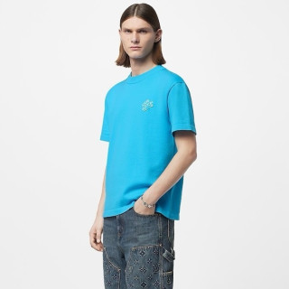 루이비통 남성 블루 티셔츠 - Louis vuitton Mens Blue Tshirts - lvc383x
