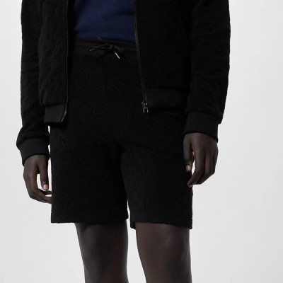 루이비통 남성 블랙 반바지 - Louis vuitton Mens Black Half-pants - lvc390x