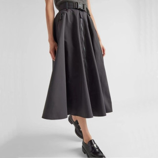 프라다 여성 블랙 롱 스커트 - Prada Womens Black Long Skirts - prc363x