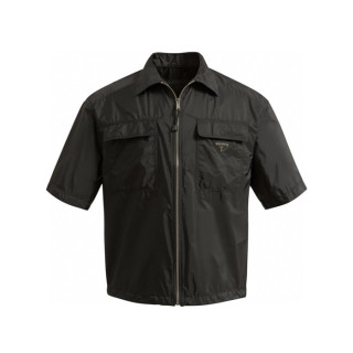 프라다 남성 블랙 반팔 셔츠 - Prada Mens Black Shirts - prc394X