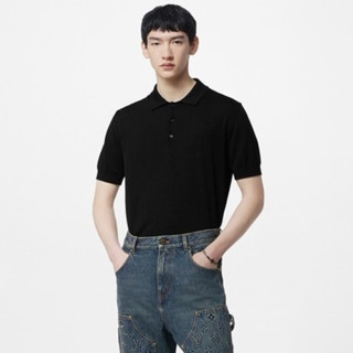 루이비통 남성 블랙 폴로 티셔츠 - Louis vuitton Mens Black Tshirts - lvc392x