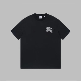 버버리 남성 블랙 티셔츠 - Burberry Mens Black Tshirts - buc316x