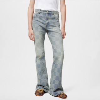 루이비통 남성 블루 청바지 - Louis vuitton Mens Blue Jeans - lvc404x