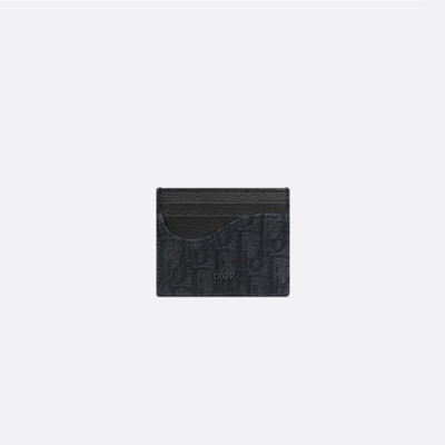 디올 남성 블랙 카드 지갑 - Dior Mens Black Card Wallets - diw172x