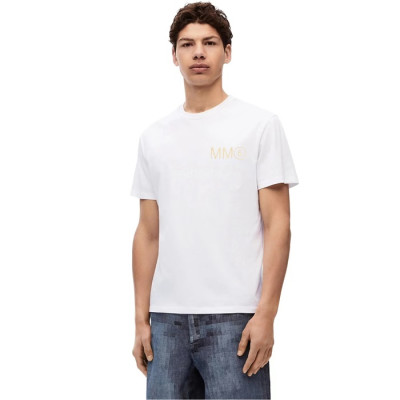 메종 마르지엘라 남/녀 화이트 반팔 티셔츠 - Maison Margiela Unisex White Tshirts - mac435x