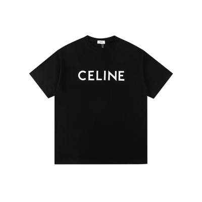 셀린느 남성 블랙 티셔츠 - Celine Mens Black Tshirts - cec22x