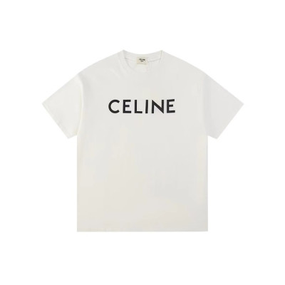 셀린느 남성 화이트 티셔츠 - Celine Mens White Tshirts - cec23x