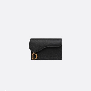디올 여성 블랙 카드 지갑 - Dior Womens Black Card Wallet - diw175x
