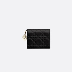 디올 여성 블랙 지갑 - Dior Womens Black Wallet - diw177x