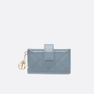 디올 여성 블루 카드 지갑 - Dior Womens Blue Jasmine Wallet - diw179x